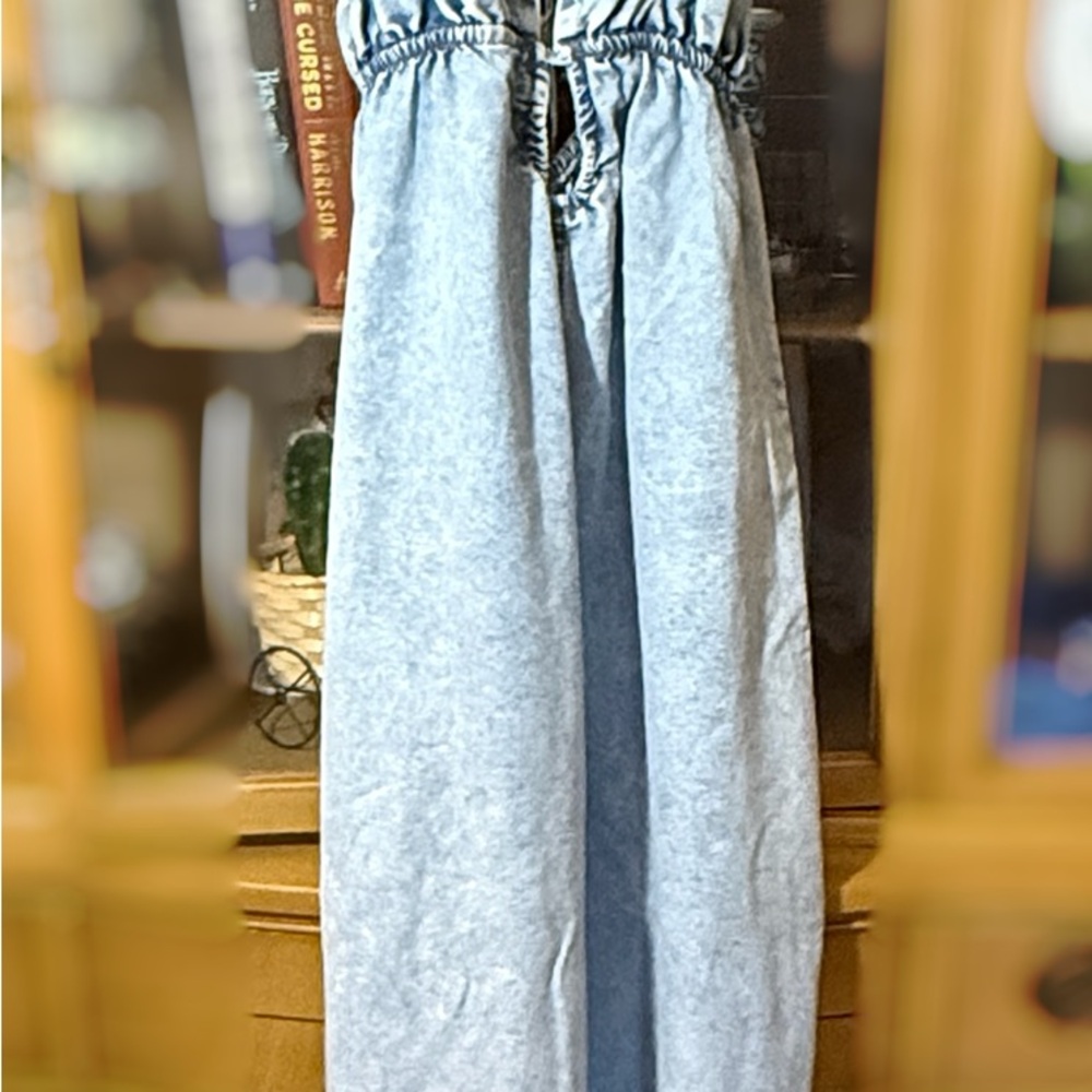 Stylish Light Blue Women's Jumpsuit